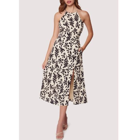New ANTHROPOLOGIE LOST + WANDER ~ Minerva's Spell Midi Dress Size XS - Picture 1 of 9